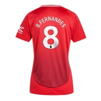 Manchester United Bruno Fernandes #8 Kotipaita Naiset 2024-25 Lyhythihainen